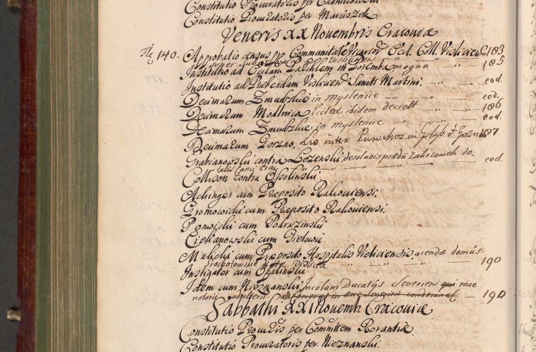 Zdjęcie nr 1485 dla obiektu archiwalnego: Acta actorum episcopalium R. D. Andreae Trzebicki, episcopi Cracoviensis et ducis Severiae a die 29 Maii 1676 ad 1678 inclusive. Volumen VII