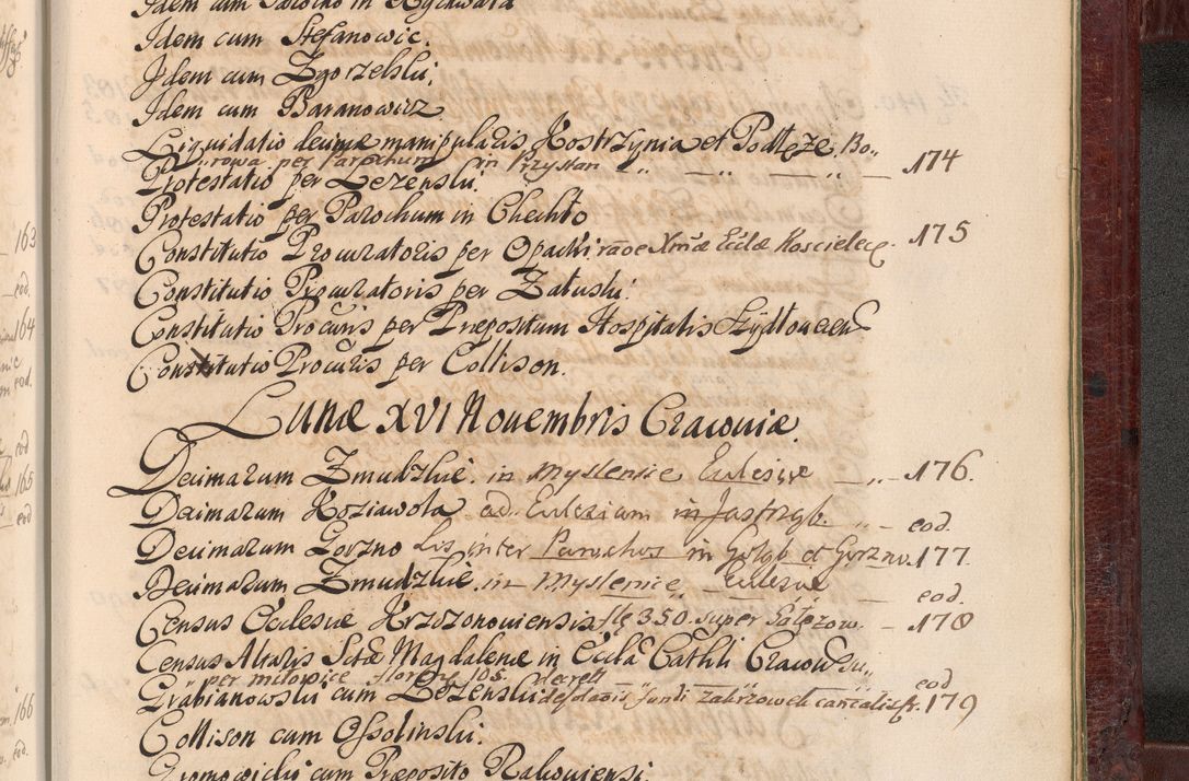 Zdjęcie nr 1484 dla obiektu archiwalnego: Acta actorum episcopalium R. D. Andreae Trzebicki, episcopi Cracoviensis et ducis Severiae a die 29 Maii 1676 ad 1678 inclusive. Volumen VII