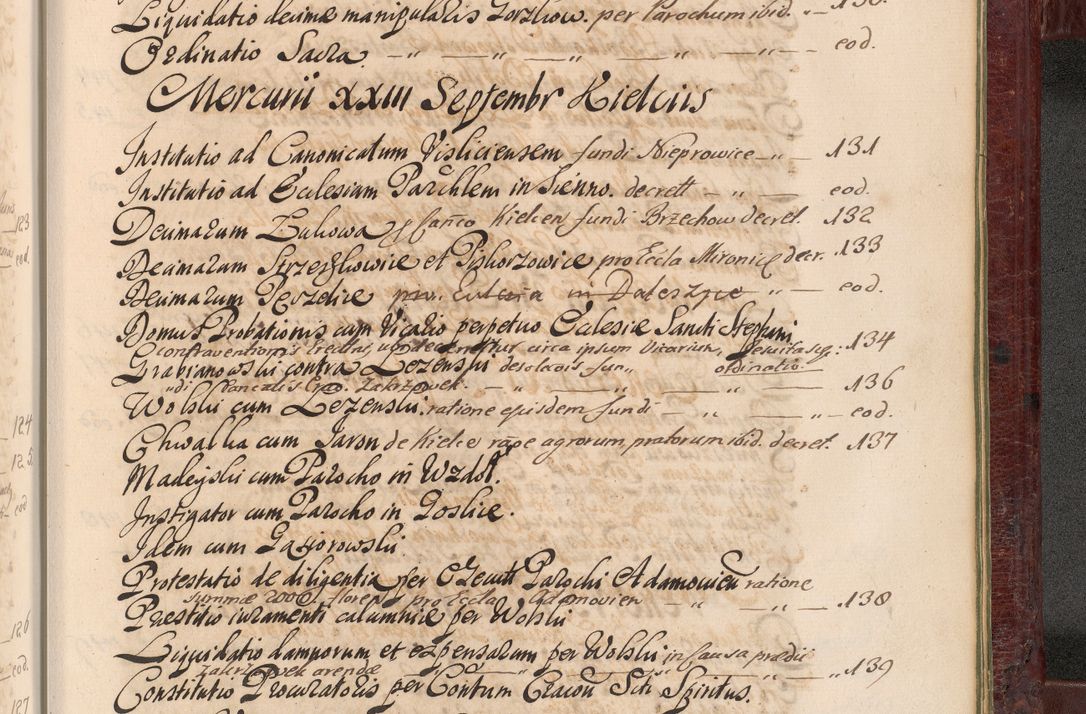 Zdjęcie nr 1480 dla obiektu archiwalnego: Acta actorum episcopalium R. D. Andreae Trzebicki, episcopi Cracoviensis et ducis Severiae a die 29 Maii 1676 ad 1678 inclusive. Volumen VII