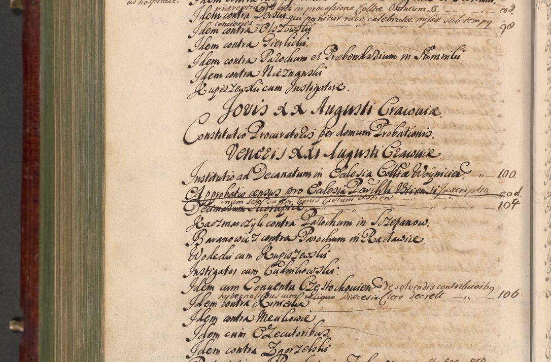 Zdjęcie nr 1477 dla obiektu archiwalnego: Acta actorum episcopalium R. D. Andreae Trzebicki, episcopi Cracoviensis et ducis Severiae a die 29 Maii 1676 ad 1678 inclusive. Volumen VII
