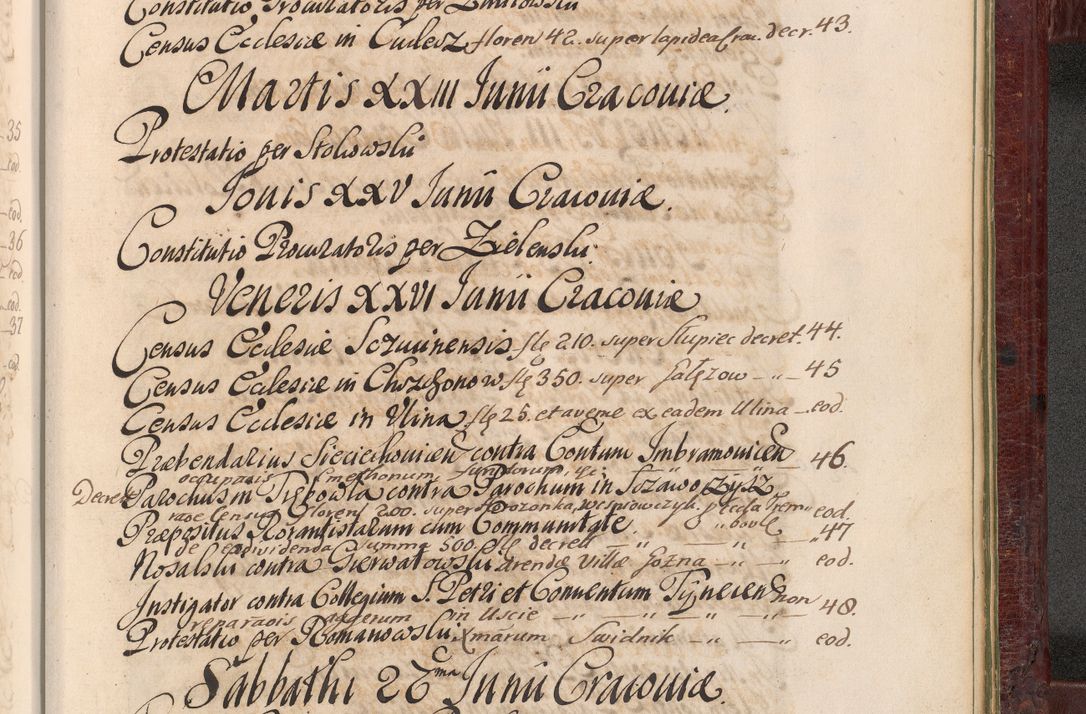 Zdjęcie nr 1472 dla obiektu archiwalnego: Acta actorum episcopalium R. D. Andreae Trzebicki, episcopi Cracoviensis et ducis Severiae a die 29 Maii 1676 ad 1678 inclusive. Volumen VII