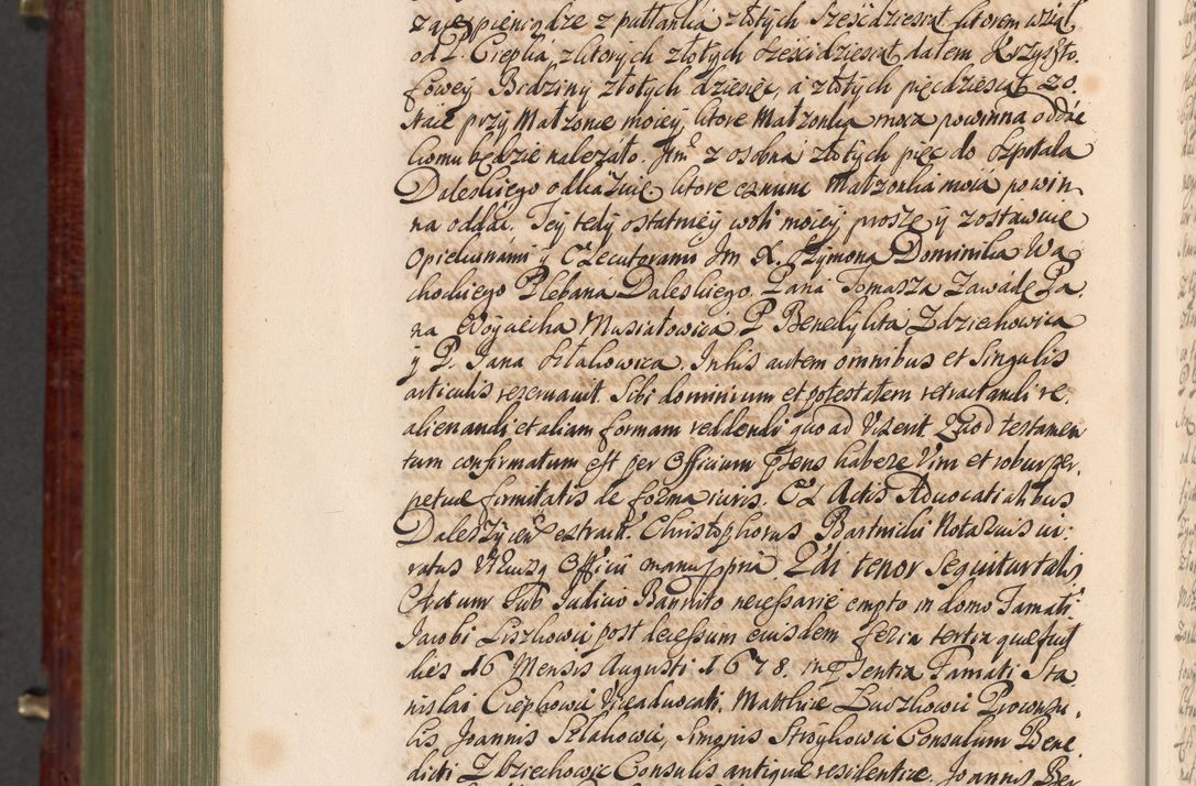 Zdjęcie nr 1459 dla obiektu archiwalnego: Acta actorum episcopalium R. D. Andreae Trzebicki, episcopi Cracoviensis et ducis Severiae a die 29 Maii 1676 ad 1678 inclusive. Volumen VII