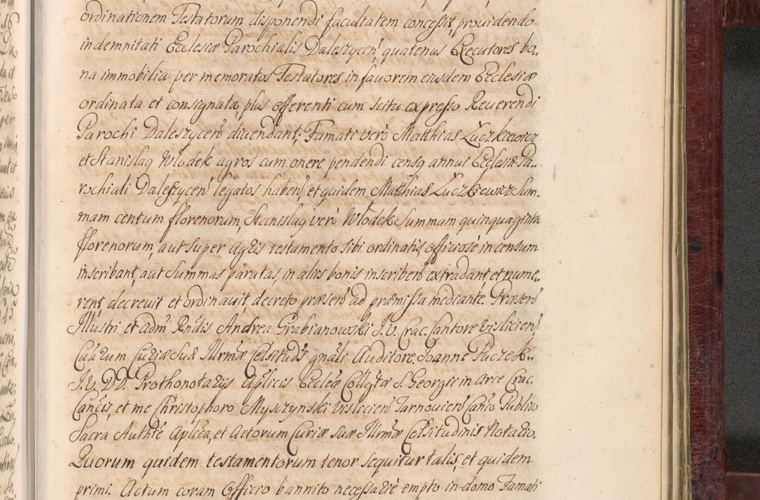 Zdjęcie nr 1456 dla obiektu archiwalnego: Acta actorum episcopalium R. D. Andreae Trzebicki, episcopi Cracoviensis et ducis Severiae a die 29 Maii 1676 ad 1678 inclusive. Volumen VII