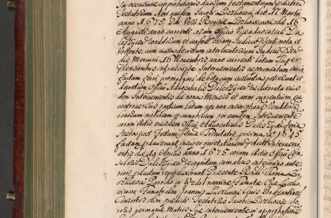 Zdjęcie nr 1455 dla obiektu archiwalnego: Acta actorum episcopalium R. D. Andreae Trzebicki, episcopi Cracoviensis et ducis Severiae a die 29 Maii 1676 ad 1678 inclusive. Volumen VII