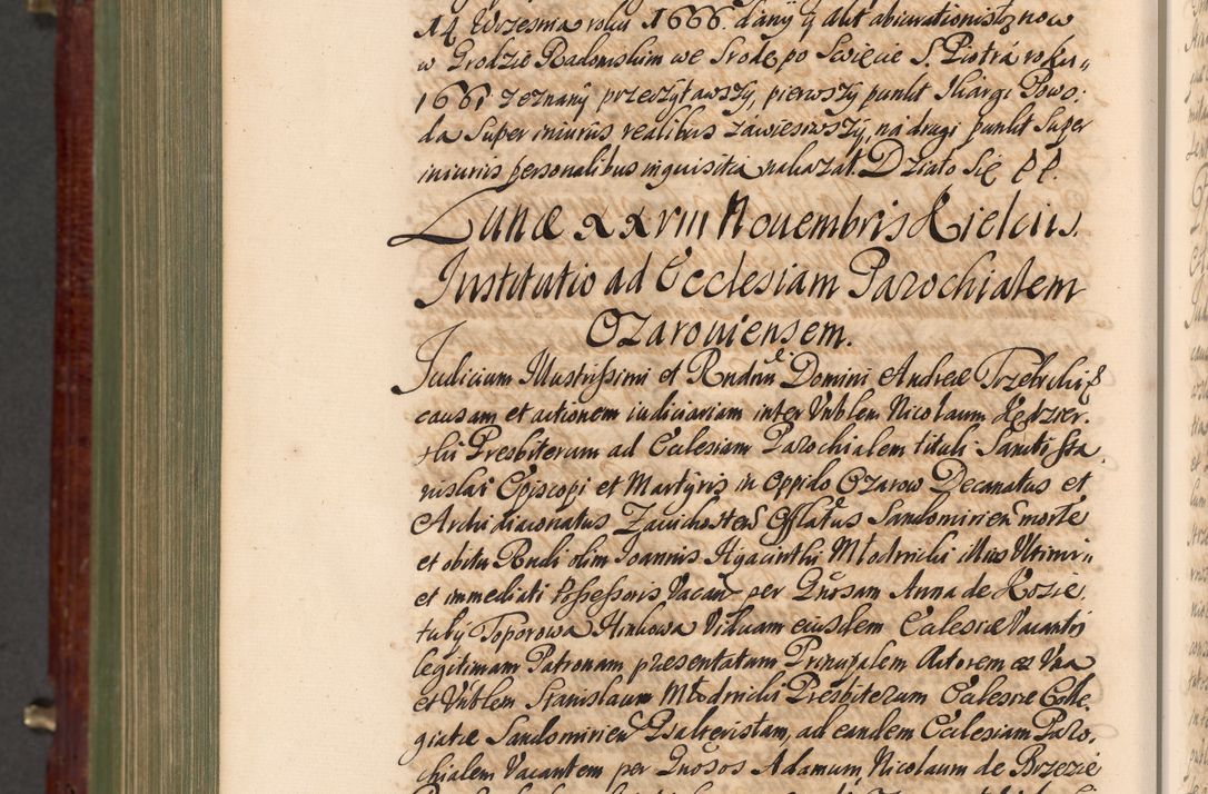 Zdjęcie nr 1427 dla obiektu archiwalnego: Acta actorum episcopalium R. D. Andreae Trzebicki, episcopi Cracoviensis et ducis Severiae a die 29 Maii 1676 ad 1678 inclusive. Volumen VII