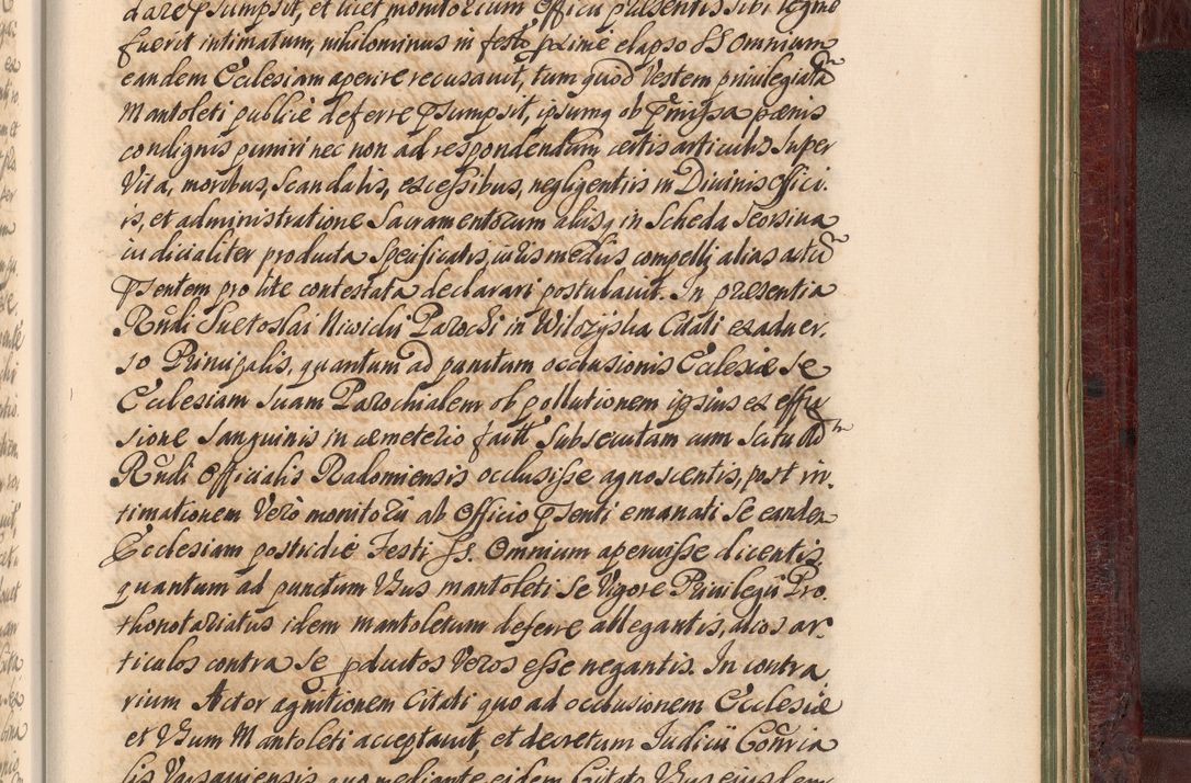 Zdjęcie nr 1416 dla obiektu archiwalnego: Acta actorum episcopalium R. D. Andreae Trzebicki, episcopi Cracoviensis et ducis Severiae a die 29 Maii 1676 ad 1678 inclusive. Volumen VII