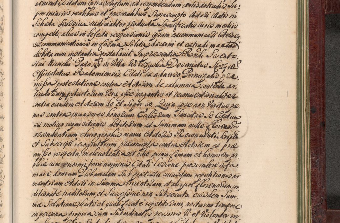 Zdjęcie nr 1408 dla obiektu archiwalnego: Acta actorum episcopalium R. D. Andreae Trzebicki, episcopi Cracoviensis et ducis Severiae a die 29 Maii 1676 ad 1678 inclusive. Volumen VII