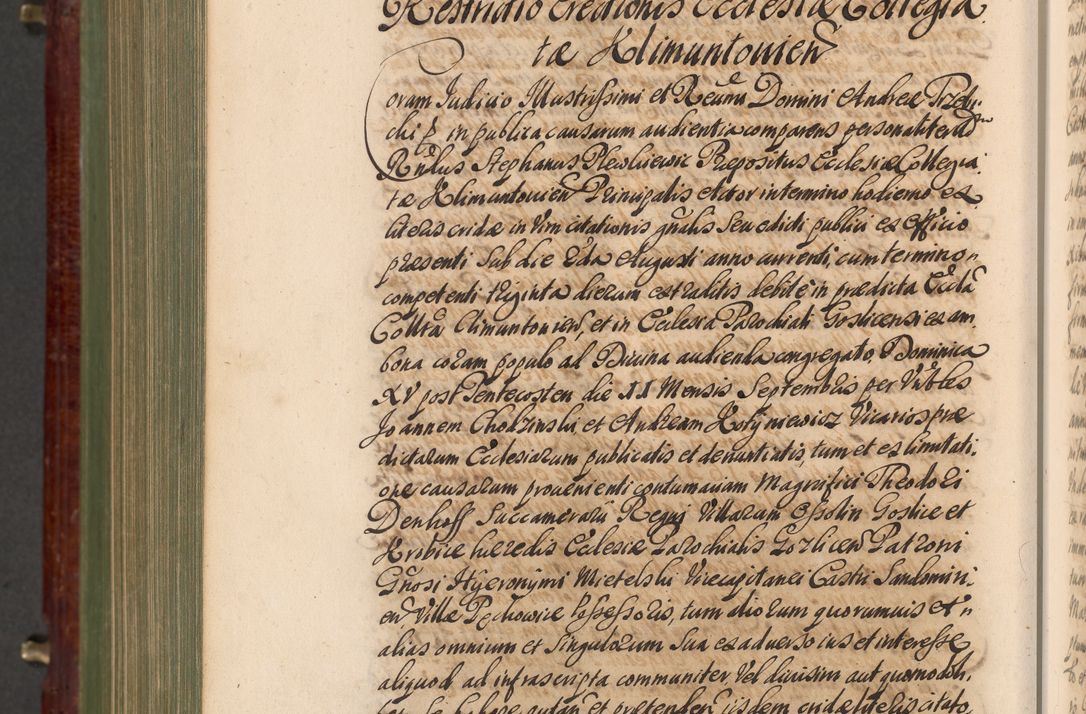 Zdjęcie nr 1403 dla obiektu archiwalnego: Acta actorum episcopalium R. D. Andreae Trzebicki, episcopi Cracoviensis et ducis Severiae a die 29 Maii 1676 ad 1678 inclusive. Volumen VII