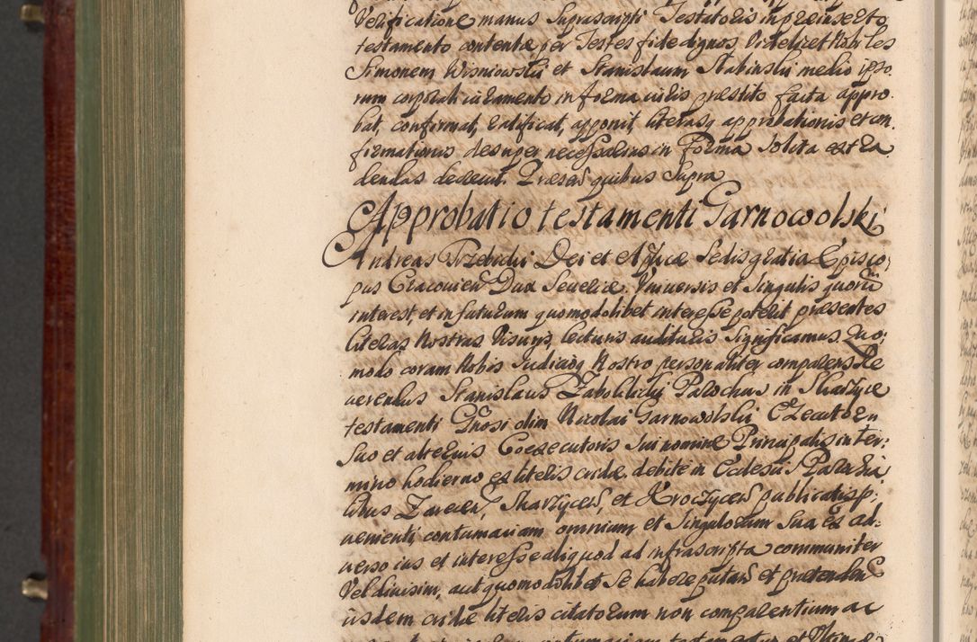Zdjęcie nr 1387 dla obiektu archiwalnego: Acta actorum episcopalium R. D. Andreae Trzebicki, episcopi Cracoviensis et ducis Severiae a die 29 Maii 1676 ad 1678 inclusive. Volumen VII
