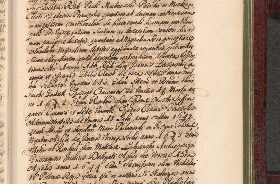 Zdjęcie nr 1350 dla obiektu archiwalnego: Acta actorum episcopalium R. D. Andreae Trzebicki, episcopi Cracoviensis et ducis Severiae a die 29 Maii 1676 ad 1678 inclusive. Volumen VII