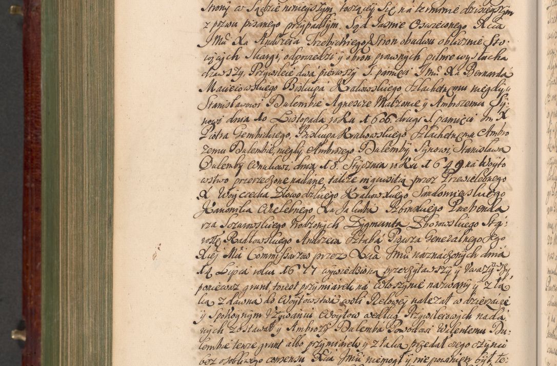 Zdjęcie nr 1307 dla obiektu archiwalnego: Acta actorum episcopalium R. D. Andreae Trzebicki, episcopi Cracoviensis et ducis Severiae a die 29 Maii 1676 ad 1678 inclusive. Volumen VII