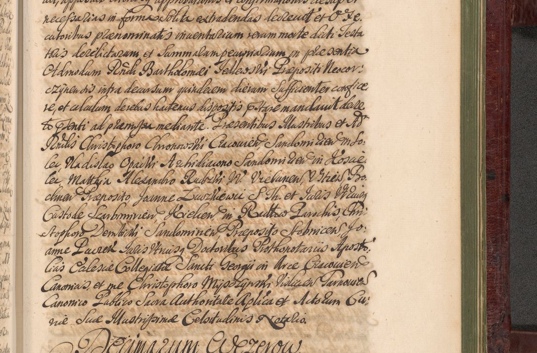 Zdjęcie nr 1296 dla obiektu archiwalnego: Acta actorum episcopalium R. D. Andreae Trzebicki, episcopi Cracoviensis et ducis Severiae a die 29 Maii 1676 ad 1678 inclusive. Volumen VII