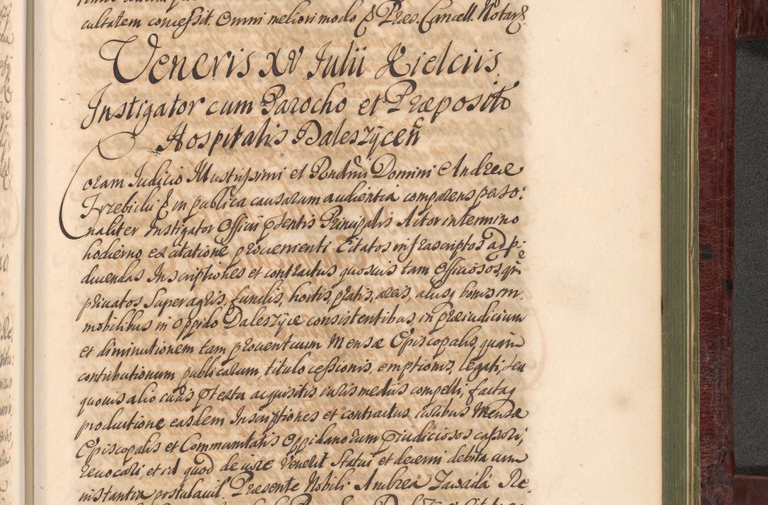 Zdjęcie nr 1286 dla obiektu archiwalnego: Acta actorum episcopalium R. D. Andreae Trzebicki, episcopi Cracoviensis et ducis Severiae a die 29 Maii 1676 ad 1678 inclusive. Volumen VII