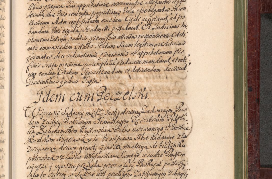 Zdjęcie nr 1284 dla obiektu archiwalnego: Acta actorum episcopalium R. D. Andreae Trzebicki, episcopi Cracoviensis et ducis Severiae a die 29 Maii 1676 ad 1678 inclusive. Volumen VII