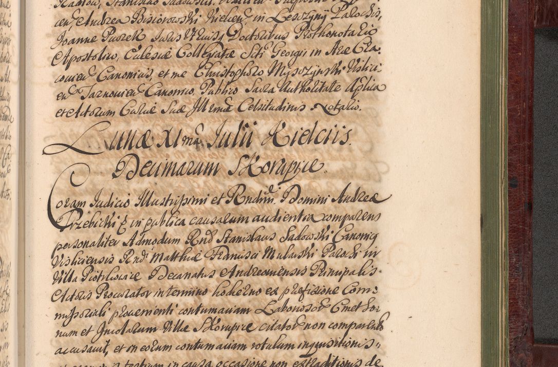 Zdjęcie nr 1278 dla obiektu archiwalnego: Acta actorum episcopalium R. D. Andreae Trzebicki, episcopi Cracoviensis et ducis Severiae a die 29 Maii 1676 ad 1678 inclusive. Volumen VII