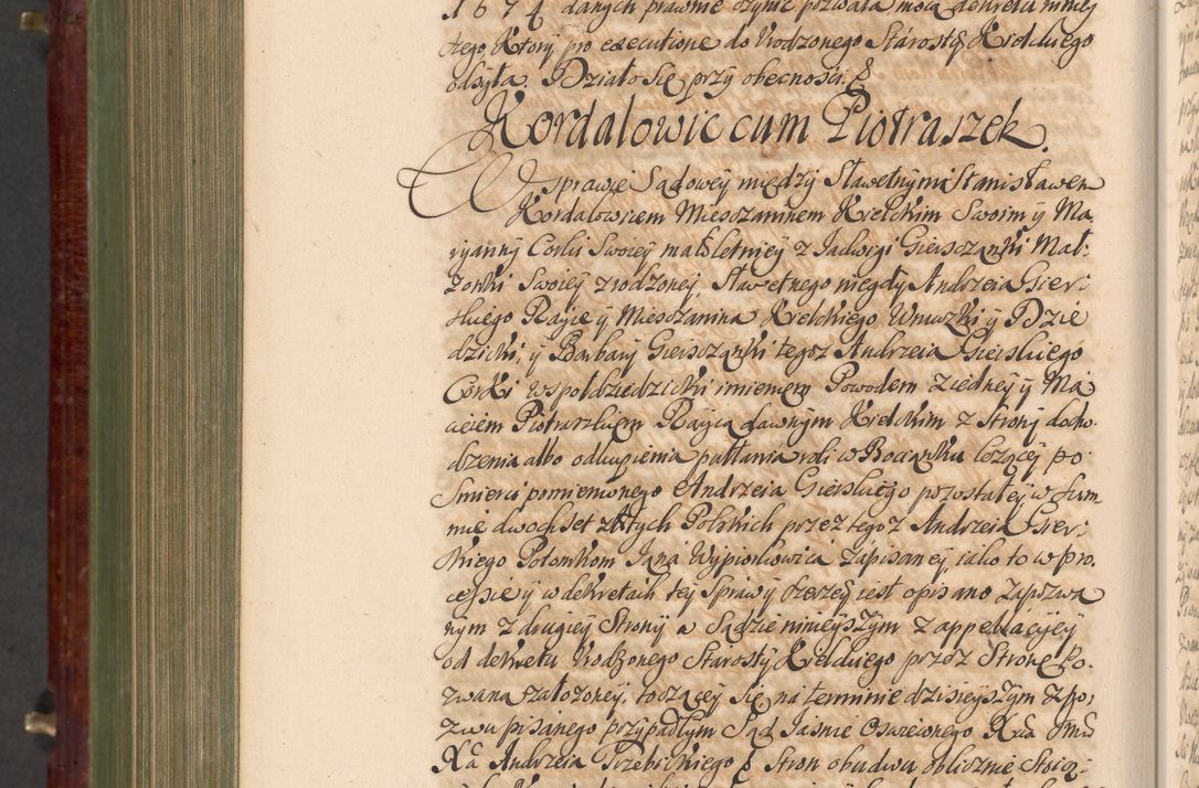 Zdjęcie nr 1273 dla obiektu archiwalnego: Acta actorum episcopalium R. D. Andreae Trzebicki, episcopi Cracoviensis et ducis Severiae a die 29 Maii 1676 ad 1678 inclusive. Volumen VII