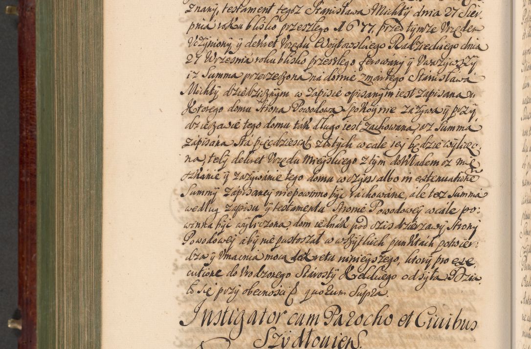 Zdjęcie nr 1263 dla obiektu archiwalnego: Acta actorum episcopalium R. D. Andreae Trzebicki, episcopi Cracoviensis et ducis Severiae a die 29 Maii 1676 ad 1678 inclusive. Volumen VII