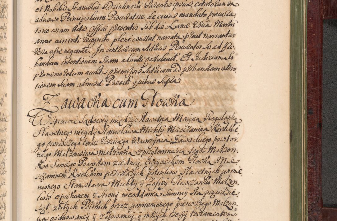 Zdjęcie nr 1262 dla obiektu archiwalnego: Acta actorum episcopalium R. D. Andreae Trzebicki, episcopi Cracoviensis et ducis Severiae a die 29 Maii 1676 ad 1678 inclusive. Volumen VII