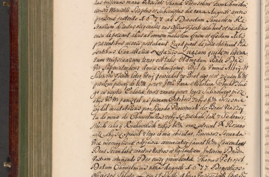 Zdjęcie nr 1239 dla obiektu archiwalnego: Acta actorum episcopalium R. D. Andreae Trzebicki, episcopi Cracoviensis et ducis Severiae a die 29 Maii 1676 ad 1678 inclusive. Volumen VII