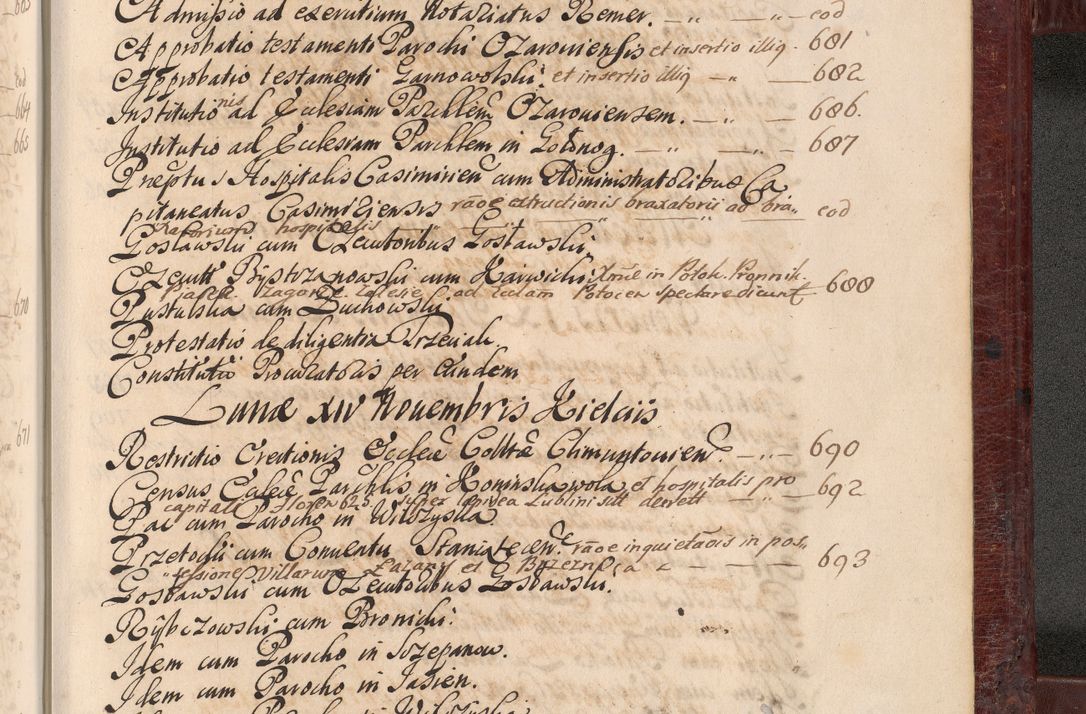 Zdjęcie nr 1514 dla obiektu archiwalnego: Acta actorum episcopalium R. D. Andreae Trzebicki, episcopi Cracoviensis et ducis Severiae a die 29 Maii 1676 ad 1678 inclusive. Volumen VII