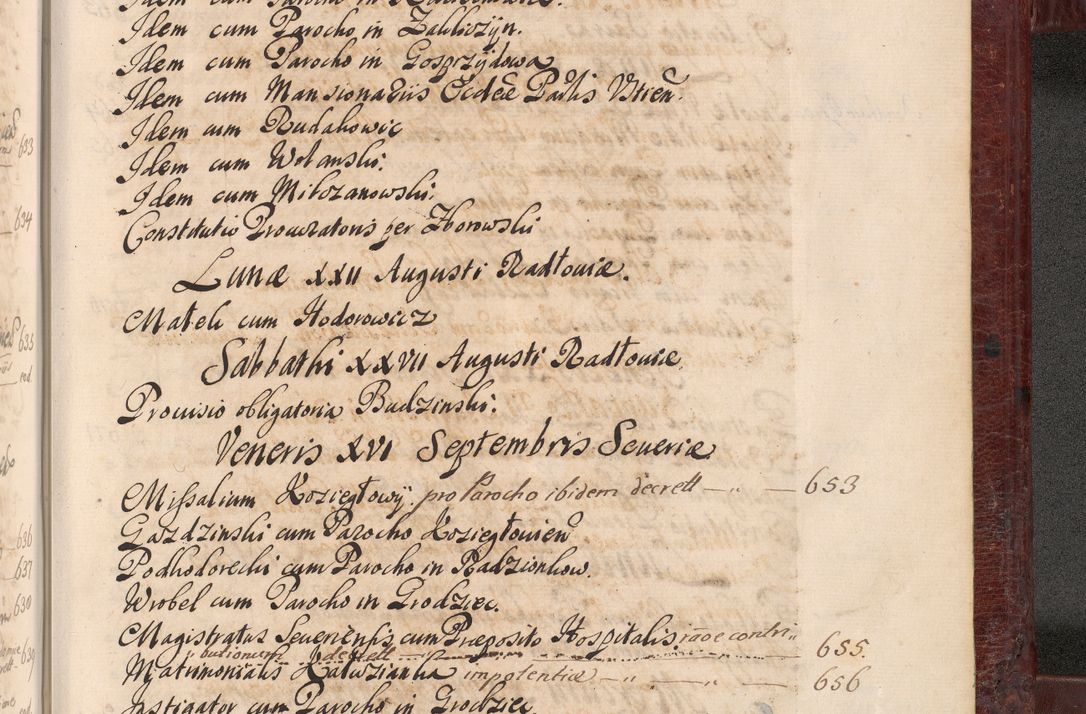 Zdjęcie nr 1512 dla obiektu archiwalnego: Acta actorum episcopalium R. D. Andreae Trzebicki, episcopi Cracoviensis et ducis Severiae a die 29 Maii 1676 ad 1678 inclusive. Volumen VII