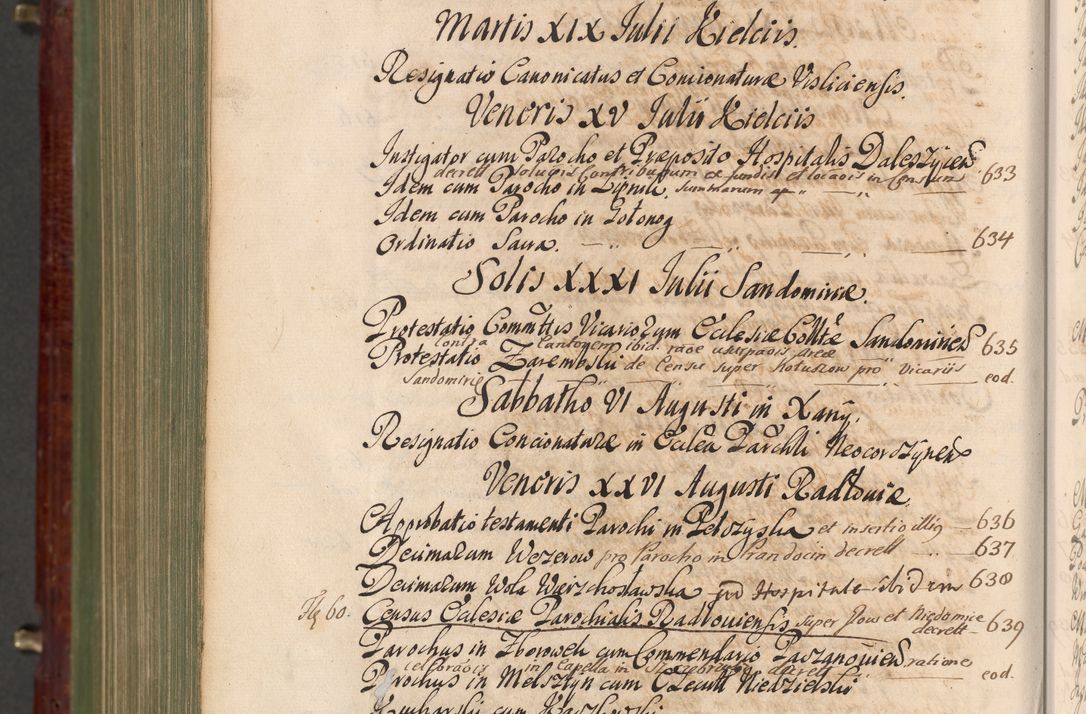 Zdjęcie nr 1511 dla obiektu archiwalnego: Acta actorum episcopalium R. D. Andreae Trzebicki, episcopi Cracoviensis et ducis Severiae a die 29 Maii 1676 ad 1678 inclusive. Volumen VII