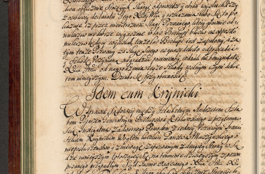 Zdjęcie nr 91 dla obiektu archiwalnego: Acta actorum episcopalium R. D. Andreae Trzebicki, episcopi Cracoviensis et ducis Severiae de 1679. Volumen VIII