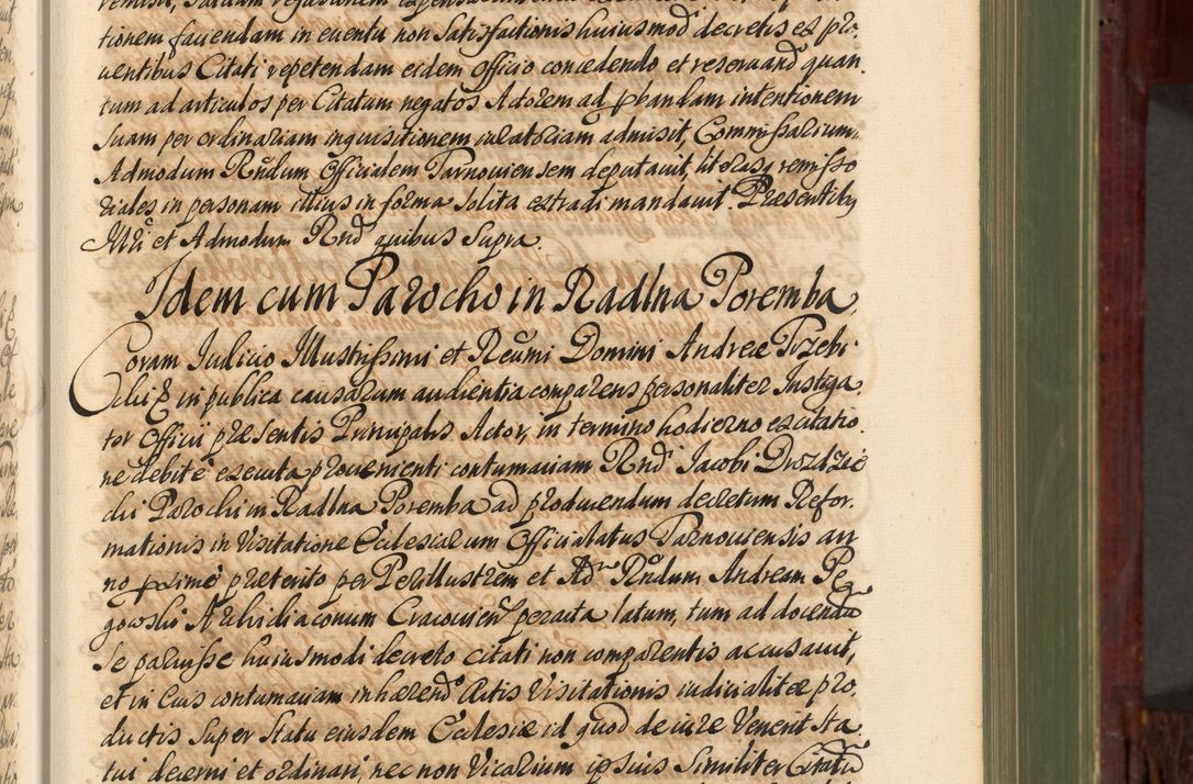 Zdjęcie nr 74 dla obiektu archiwalnego: Acta actorum episcopalium R. D. Andreae Trzebicki, episcopi Cracoviensis et ducis Severiae de 1679. Volumen VIII