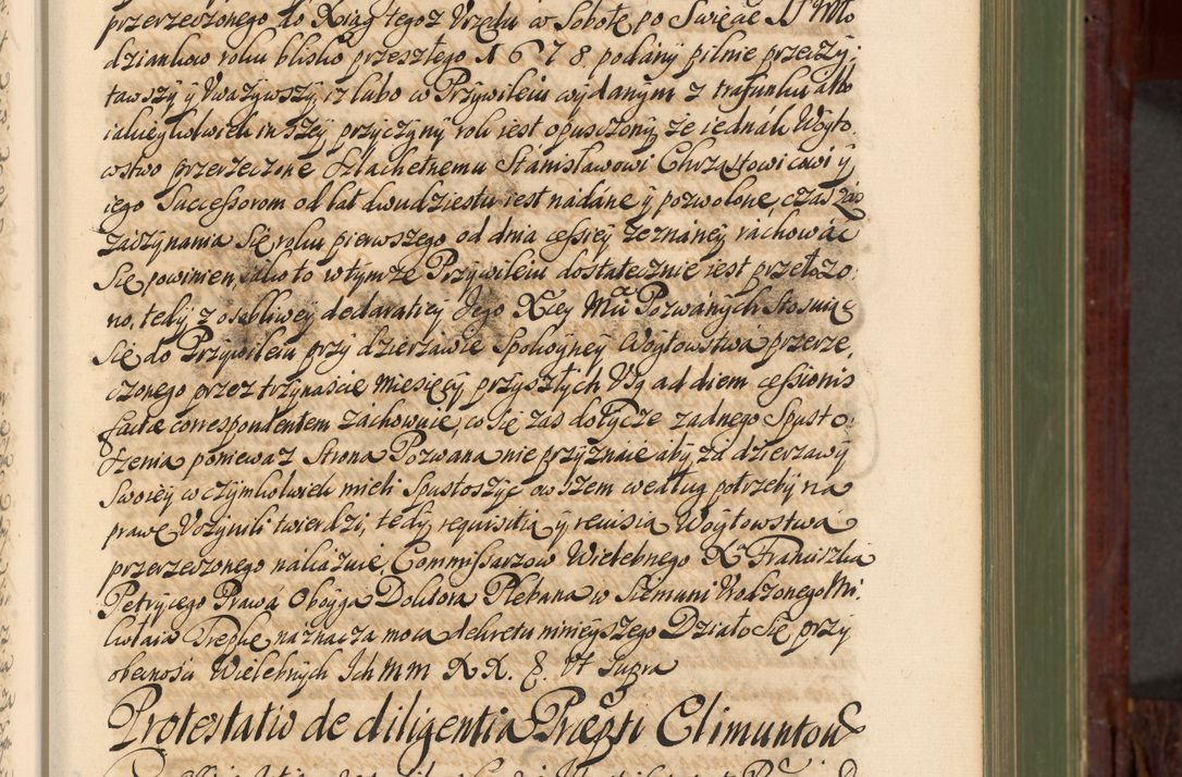 Zdjęcie nr 36 dla obiektu archiwalnego: Acta actorum episcopalium R. D. Andreae Trzebicki, episcopi Cracoviensis et ducis Severiae de 1679. Volumen VIII