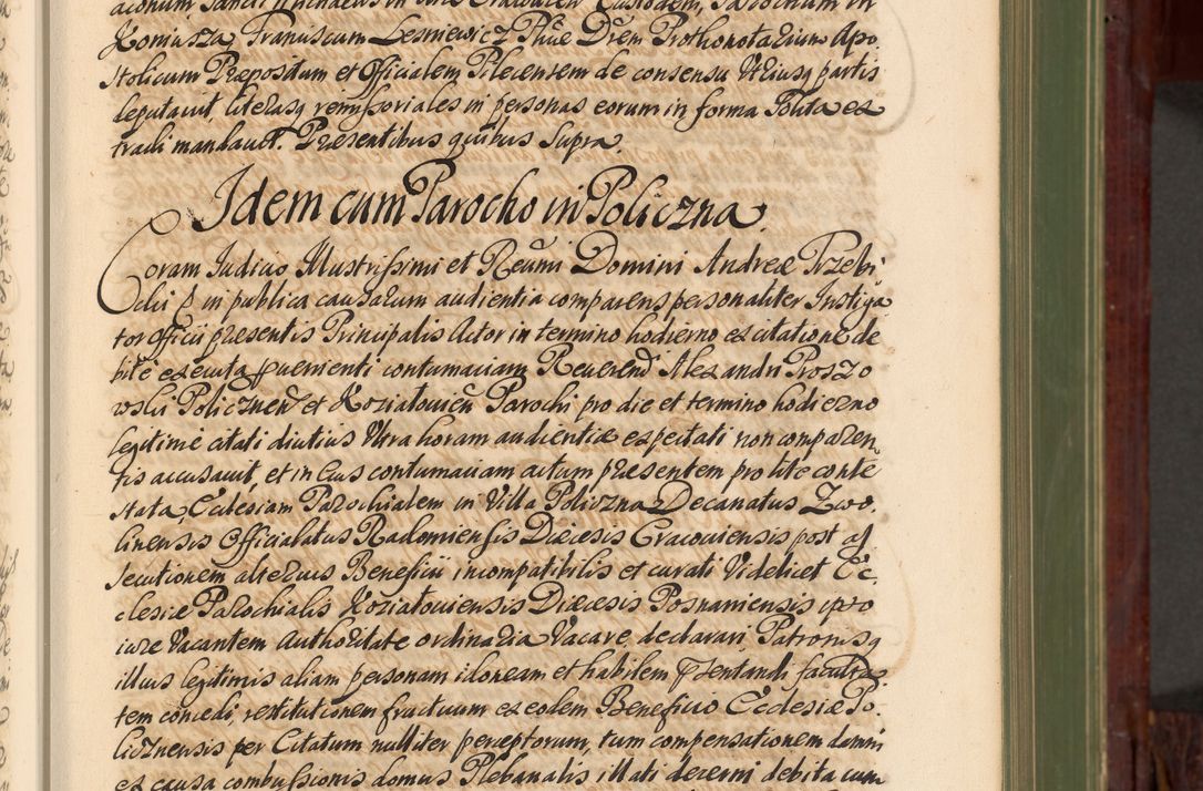 Zdjęcie nr 32 dla obiektu archiwalnego: Acta actorum episcopalium R. D. Andreae Trzebicki, episcopi Cracoviensis et ducis Severiae de 1679. Volumen VIII