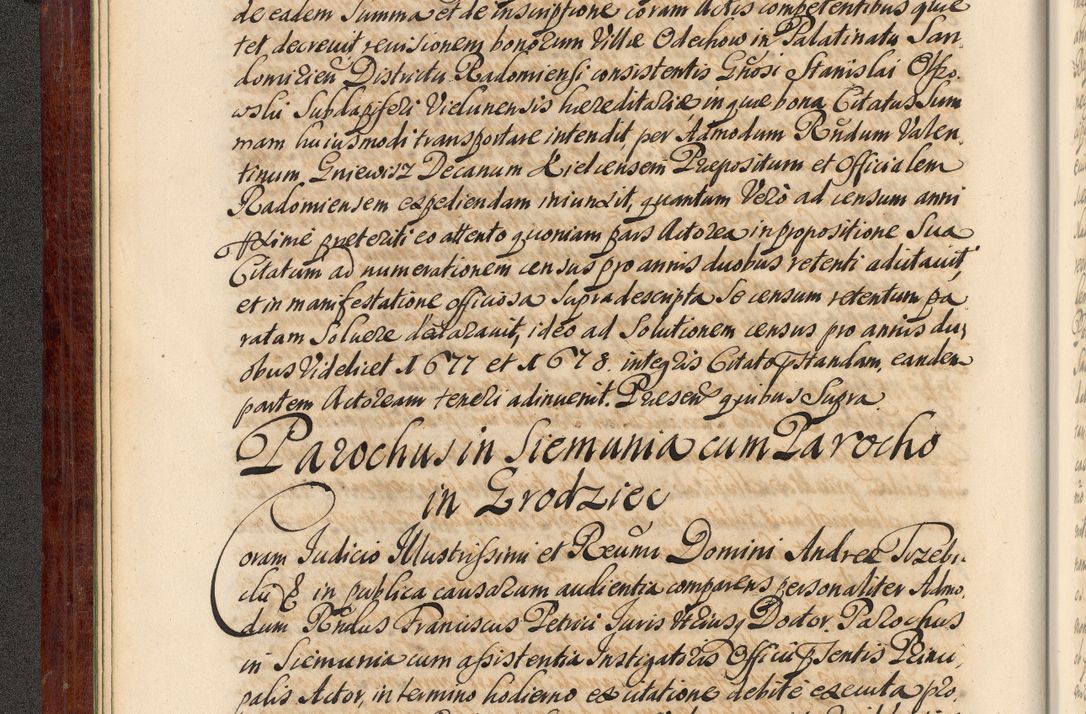 Zdjęcie nr 19 dla obiektu archiwalnego: Acta actorum episcopalium R. D. Andreae Trzebicki, episcopi Cracoviensis et ducis Severiae de 1679. Volumen VIII