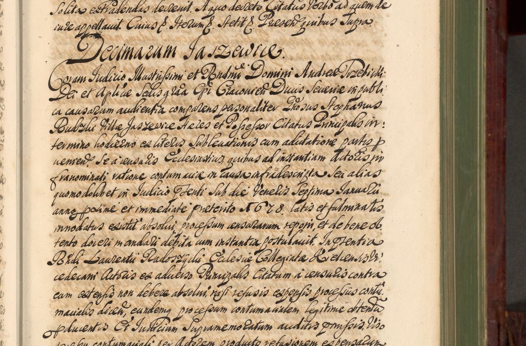 Zdjęcie nr 16 dla obiektu archiwalnego: Acta actorum episcopalium R. D. Andreae Trzebicki, episcopi Cracoviensis et ducis Severiae de 1679. Volumen VIII