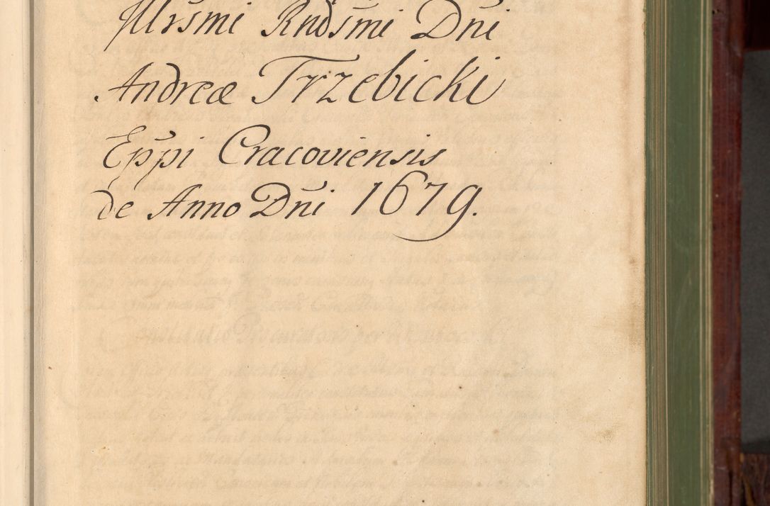 Zdjęcie nr 6 dla obiektu archiwalnego: Acta actorum episcopalium R. D. Andreae Trzebicki, episcopi Cracoviensis et ducis Severiae de 1679. Volumen VIII