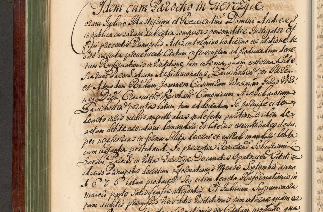 Zdjęcie nr 265 dla obiektu archiwalnego: Acta actorum episcopalium R. D. Andreae Trzebicki, episcopi Cracoviensis et ducis Severiae de 1679. Volumen VIII