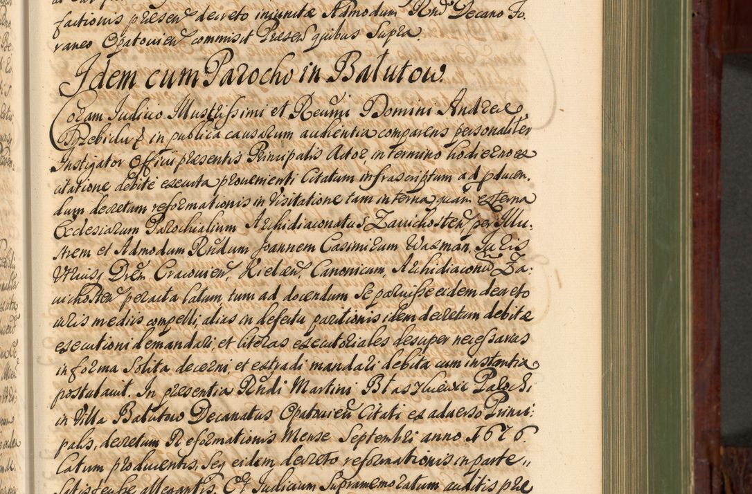 Zdjęcie nr 264 dla obiektu archiwalnego: Acta actorum episcopalium R. D. Andreae Trzebicki, episcopi Cracoviensis et ducis Severiae de 1679. Volumen VIII