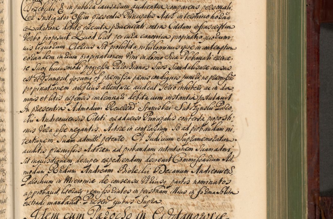 Zdjęcie nr 260 dla obiektu archiwalnego: Acta actorum episcopalium R. D. Andreae Trzebicki, episcopi Cracoviensis et ducis Severiae de 1679. Volumen VIII