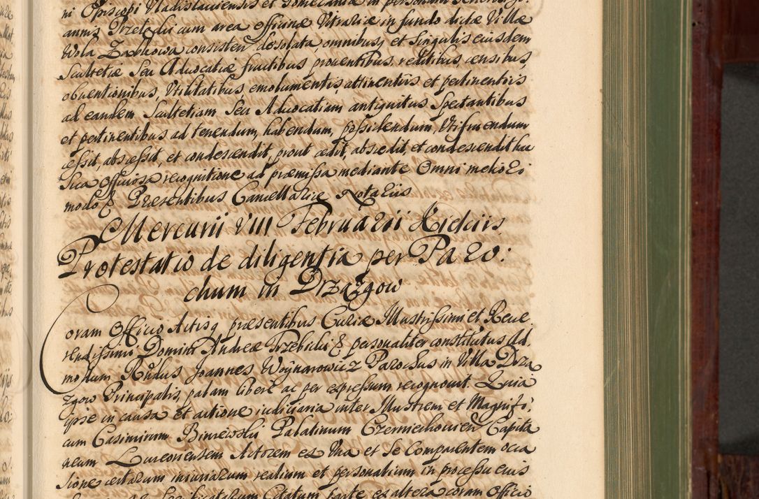 Zdjęcie nr 208 dla obiektu archiwalnego: Acta actorum episcopalium R. D. Andreae Trzebicki, episcopi Cracoviensis et ducis Severiae de 1679. Volumen VIII