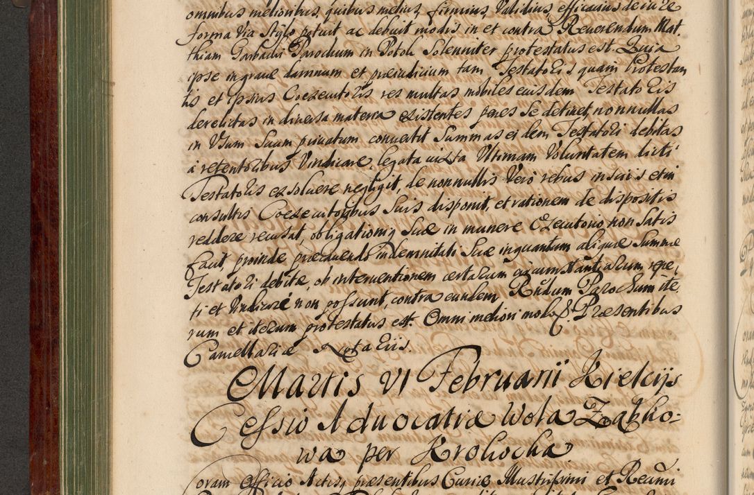 Zdjęcie nr 207 dla obiektu archiwalnego: Acta actorum episcopalium R. D. Andreae Trzebicki, episcopi Cracoviensis et ducis Severiae de 1679. Volumen VIII