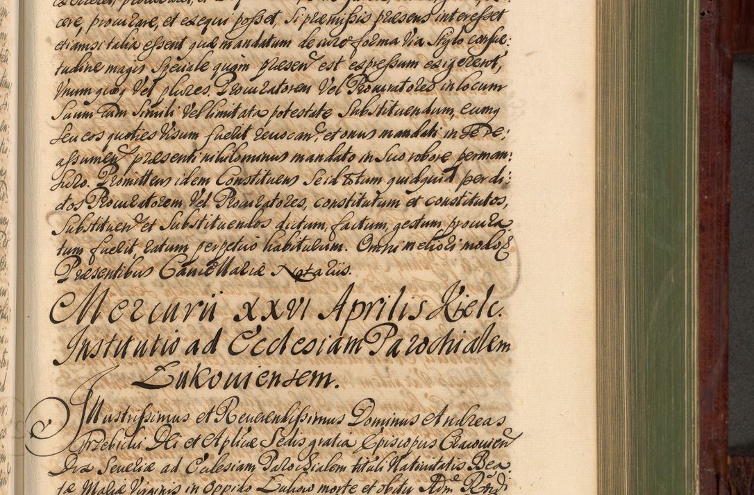 Zdjęcie nr 570 dla obiektu archiwalnego: Acta actorum episcopalium R. D. Andreae Trzebicki, episcopi Cracoviensis et ducis Severiae de 1679. Volumen VIII