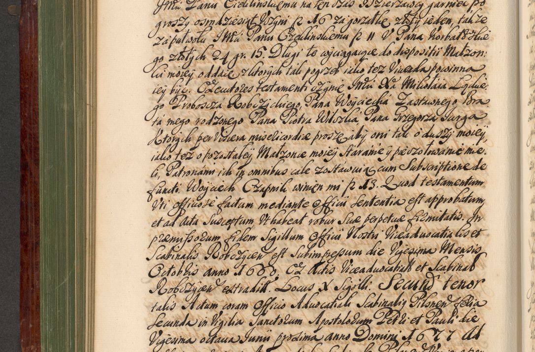 Zdjęcie nr 477 dla obiektu archiwalnego: Acta actorum episcopalium R. D. Andreae Trzebicki, episcopi Cracoviensis et ducis Severiae de 1679. Volumen VIII