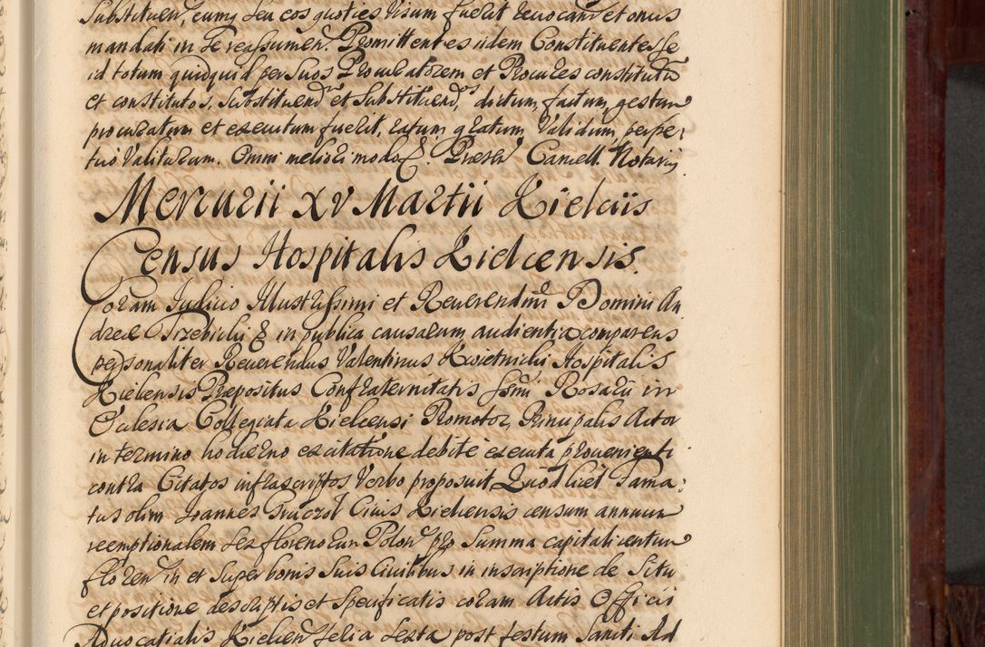 Zdjęcie nr 416 dla obiektu archiwalnego: Acta actorum episcopalium R. D. Andreae Trzebicki, episcopi Cracoviensis et ducis Severiae de 1679. Volumen VIII