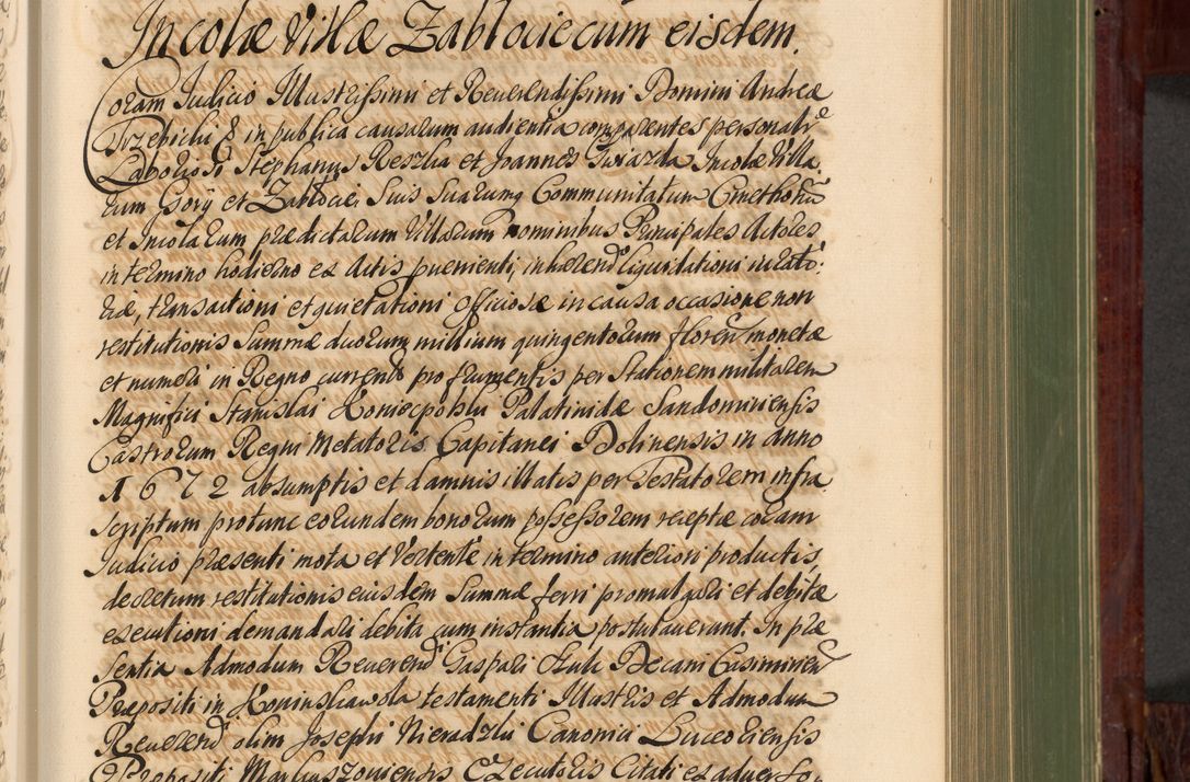 Zdjęcie nr 408 dla obiektu archiwalnego: Acta actorum episcopalium R. D. Andreae Trzebicki, episcopi Cracoviensis et ducis Severiae de 1679. Volumen VIII