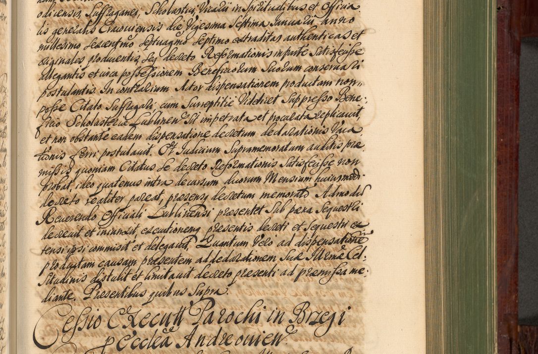 Zdjęcie nr 608 dla obiektu archiwalnego: Acta actorum episcopalium R. D. Andreae Trzebicki, episcopi Cracoviensis et ducis Severiae de 1679. Volumen VIII