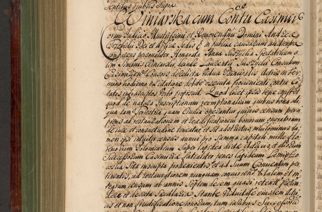 Zdjęcie nr 797 dla obiektu archiwalnego: Acta actorum episcopalium R. D. Andreae Trzebicki, episcopi Cracoviensis et ducis Severiae de 1679. Volumen VIII