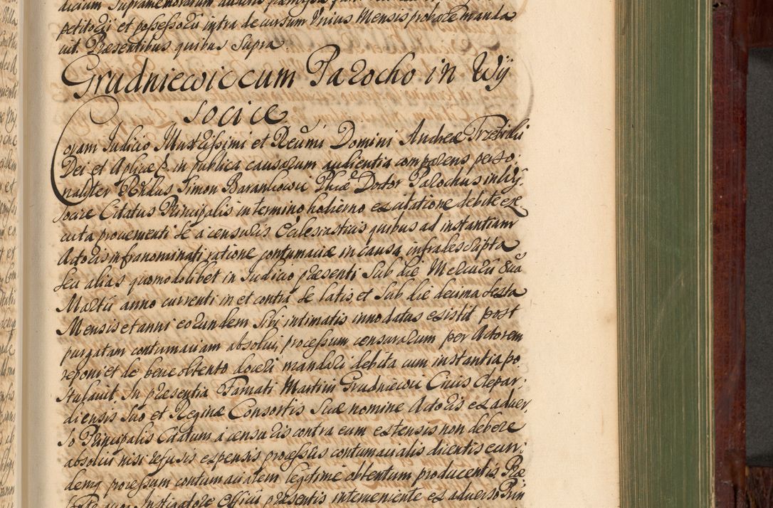 Zdjęcie nr 796 dla obiektu archiwalnego: Acta actorum episcopalium R. D. Andreae Trzebicki, episcopi Cracoviensis et ducis Severiae de 1679. Volumen VIII