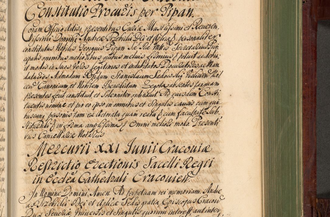 Zdjęcie nr 756 dla obiektu archiwalnego: Acta actorum episcopalium R. D. Andreae Trzebicki, episcopi Cracoviensis et ducis Severiae de 1679. Volumen VIII