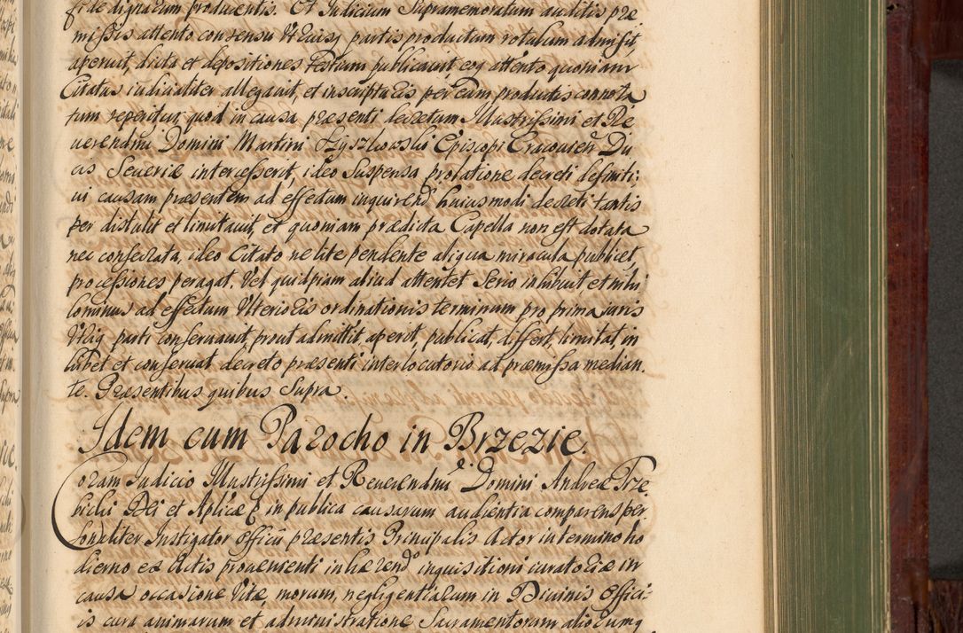 Zdjęcie nr 736 dla obiektu archiwalnego: Acta actorum episcopalium R. D. Andreae Trzebicki, episcopi Cracoviensis et ducis Severiae de 1679. Volumen VIII
