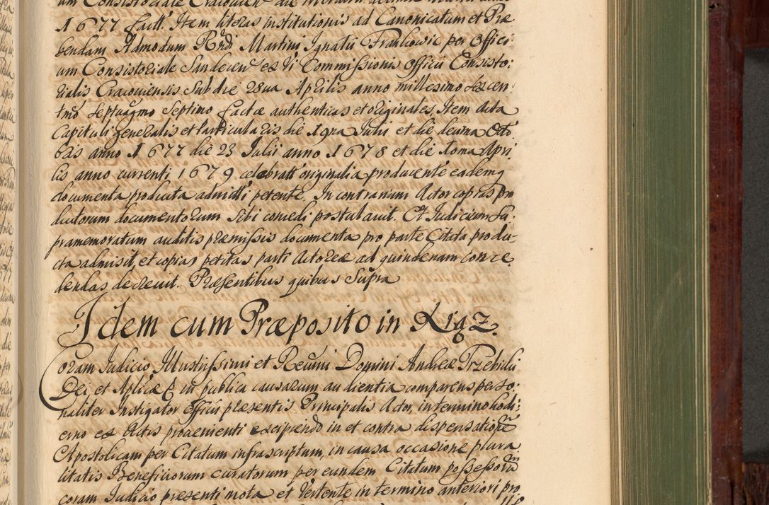 Zdjęcie nr 732 dla obiektu archiwalnego: Acta actorum episcopalium R. D. Andreae Trzebicki, episcopi Cracoviensis et ducis Severiae de 1679. Volumen VIII