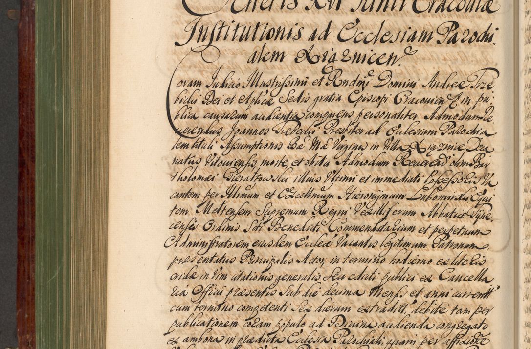 Zdjęcie nr 723 dla obiektu archiwalnego: Acta actorum episcopalium R. D. Andreae Trzebicki, episcopi Cracoviensis et ducis Severiae de 1679. Volumen VIII