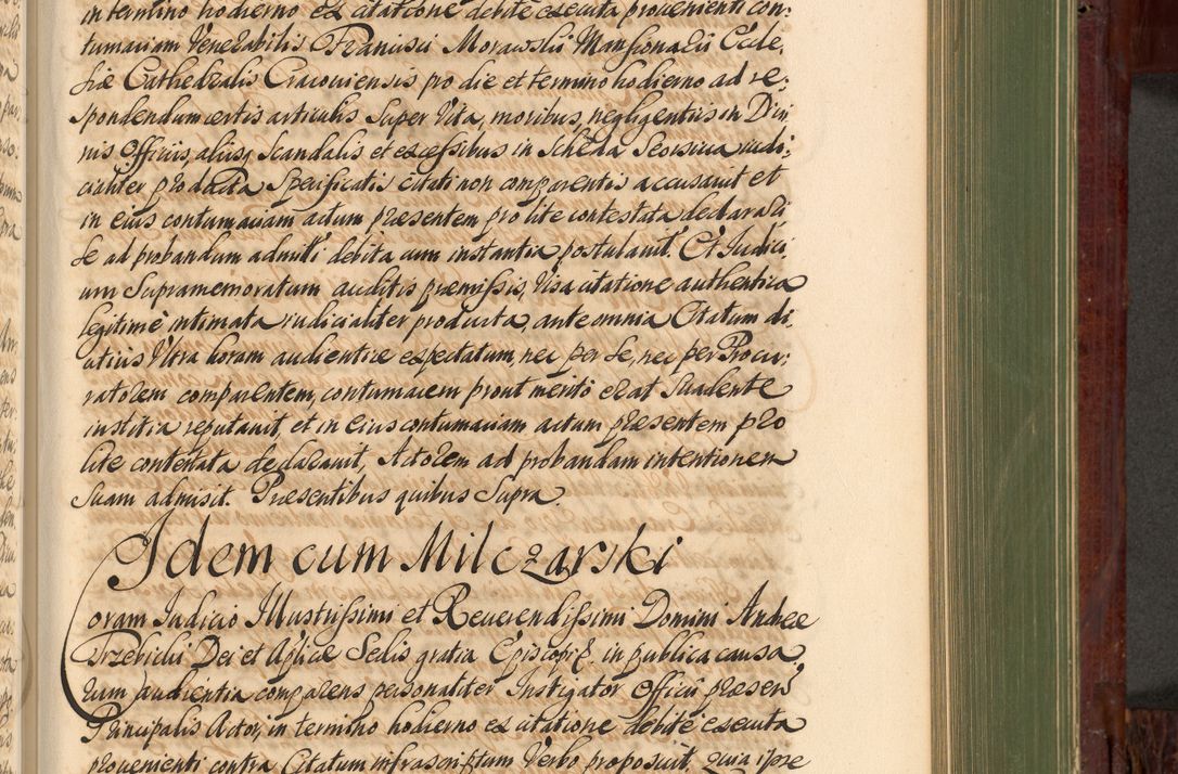 Zdjęcie nr 718 dla obiektu archiwalnego: Acta actorum episcopalium R. D. Andreae Trzebicki, episcopi Cracoviensis et ducis Severiae de 1679. Volumen VIII